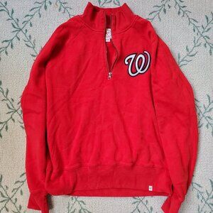 Washington Nationals 1/4 Zip Sweatshirt, Women's Medium